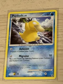 💥 PSYDUCK Non Holo Rare Secret Wonders # 100/132 Pokemon TCG 2007 LOT X3 - Image 3