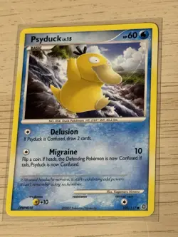 💥 PSYDUCK Non Holo Rare Secret Wonders # 100/132 Pokemon TCG 2007 LOT X3 - Image 4