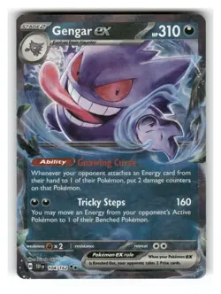 Gengar ex 104/162 Double Rare Temporal Forces Pokemon Near Mint - Image 1