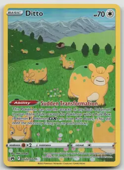 Pokemon TCG Ditto GG22/GG70 Crown Zenith: Galarian Gallery Holo NM - Image 1