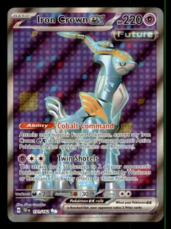 Iron Crown ex 191/162 Ultra Rare Temporal Forces Pokemon Holo Near Mint - Image 1