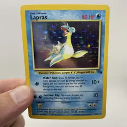 Lapras 10/62 Fossil Holo Unlimited Rare Pokemon TCG LP - Image 3