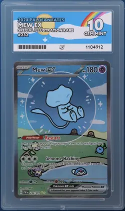 Pokemon TCG Bubble Mew EX 232/091 Paldean Fates SIR Ace 10 Gem 💎 Mint 🔥 🔥 - Image 1