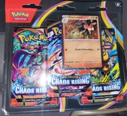 Pokemon Chaos Rising 3-Pack Blisters "Sealed" LOT OF 4 - Image 1