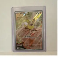 Pokemon Yamper 099/094 Me02: Phantasmal Flames Illustration Rare Holo 2023 TCG - Image 1