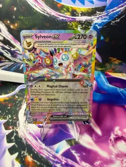 SYLVEON EX 086/191 SURGING SPARKS Double Rare Pokemon - Image 1