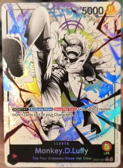 Bandai One Piece CCG Monkey D. Luffy ST21-001 Leader (Alt Art) (Parallel Foil) - Image 1