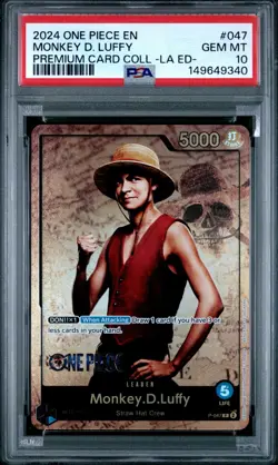 2024 ONE PIECE PSA 10 LIVE ACTION EDITION-MONKEY D. LUFFY 047 Promo - Image 1
