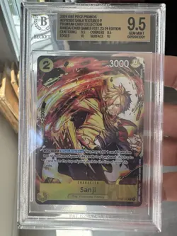 2024 One Piece Bandai Games Fest '23 Sanji Premium 9.5 Gem Mint NEW BGS SLAB - Image 1
