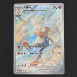 Pokemon TCG Card Raboot 147/142 Stellar Crown Illustration Rare Holo - NM - Image 1