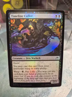 U 0121 Timeline Culler FOIL EOE Edge of Eternities MTG Card Drix Warlock Black - Image 1