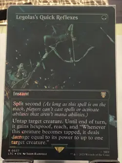 Legolas's Quick Reflexes (Borderless) (Surge Foil) Commander: the Lord of the... - Image 1