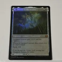 MTG Kaldheim Foil Double-Faced Halvar, God of Battle Sword 015/285 EN - Image 2