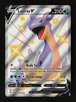 Lapras V SV110/SV122 Holo V Rare Shining Fates Shiny Vault Pokemon Cards - Image 1