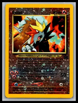 Entei 34 Promo Wizards Black Star Promos Pokemon Reverse Holo Moderately Played - Image 1