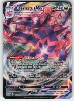 Eternatus VMAX 117/189 Holo VMAX Rare Darkness Ablaze Pokemon Near Mint - Image 1