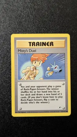 Misty's Duel 123/132 Regular Common NM | Pokemon Gym Heroes - Image 1
