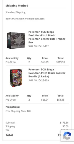 Pokemon Center Pitch Black ETB X2 PreSale Confirmed Order - Image 2