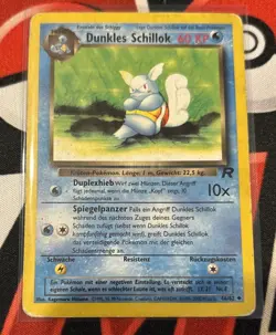 [German] Dunkles Schillok (Dark Wartortle) 46/82 Team Rocket Pokemon Card HP/DM - Image 3