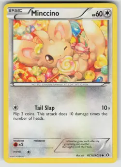 Minccino RC18/RC25 Holo Legendary Treasures: Radiant Collection Pokemon MP - Image 1