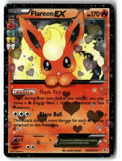 Flareon EX ⭐ RC6/RC32 Holo EX Rare Generations 2016 Pokemon NM - Image 1