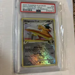 2009 Pokemon Platinum Supreme Victors #56 Dragonite FB-Crosshatch Holo PSA 10 - Image 1