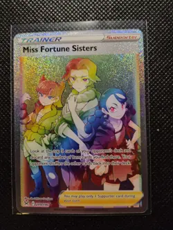 Pokemon TCG Miss Fortune Sisters 209/196 Rainbow Rare NM - Image 1