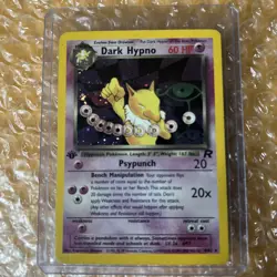 Pokemon Dark Hypno Holo 1st Edition 9/82 Team Rocket - Image 1