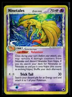 Ninetales Delta Species 8/101 EX Dragon Frontiers NM Holo Rare Pokemon TCG DMG - Image 1