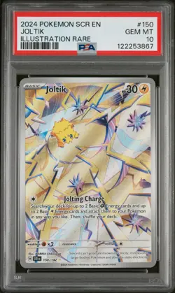 2024 Pokemon S&V Stellar Crown Joltik 150/142 Illustration Rare - PSA 10 - Image 1