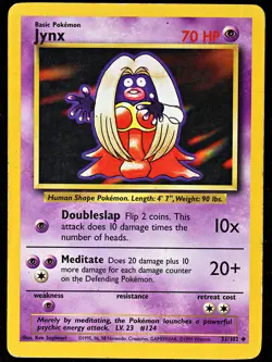 Pokemon TCG - Base Set - Jynx - 31/102 - Uncommon - Regular LP/NM - Image 1
