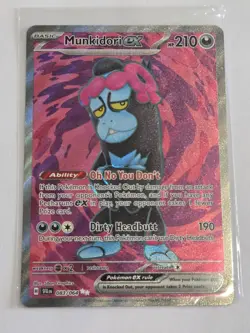 MUNKIDORI EX 083/064 SHROUDED FABLE POKEMON (FULL ART, NM) - Image 1