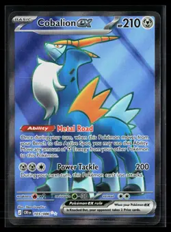 Cobalion ex 103/086 Ultra Rare Chaos Rising Pokemon NM - Image 1
