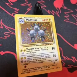 Magneton 9/102 Holo Rare Unlimited Base Set Pokemon TCG MP2 - Image 2