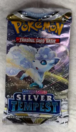 Pokemon Sword and Shield Silver Tempest Booster Pack Factory Mint SEALED - Image 1