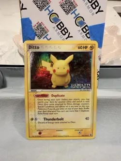 Pokemon TCG Ditto (Pikachu) 063/113 Delta Species Reverse Holo ENG 60 HP Damage - Image 1
