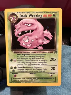 Pokemon TCG Dark Weezing 14/82 Team Rocket Holo Rare English Unlimited NM - Image 1