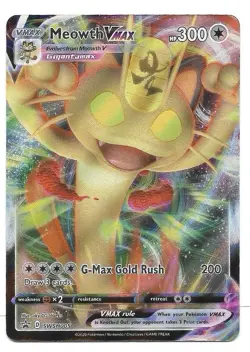 Meowth VMAX SWSH005 SWSH: Sword & Shield Promo Cards Holo Rare Pokemon TCG - NM - Image 1