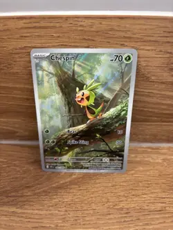 Pokemon TCG Chespin 087/086 Chaos Rising Full Art Holo Rare NM - Image 1