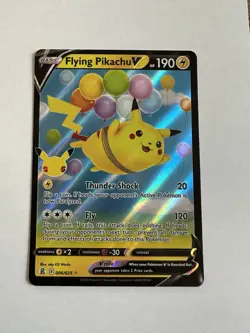 Pokemon TCG Flying Pikachu v Celebrations Holo Ultra Rare NM - Image 1