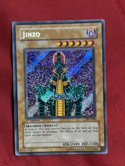 Jinzo PSV-000 Pharaoh's Servant 1st Edition Secret Rare YU-GI-OH - Image 1