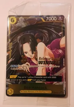 One Piece CCG Boa Hancock Release Event Winner Promo Sealed - Image 1