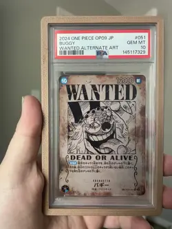 One Piece CCG Buggy Wanted Alternate Art OP09-051 PSA 10 Gem Mint - Image 1