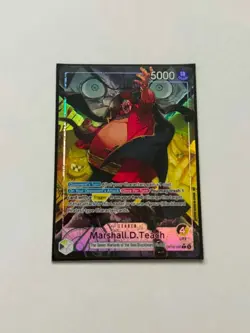 Marshall.D.Teach Alt Art Leader OP16-080 One Piece TCG English IN-HAND - Image 1