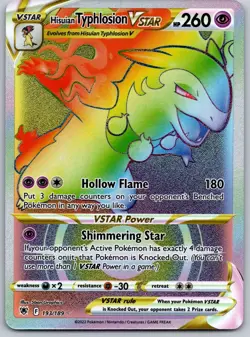 Hisuian Typhlosion VSTAR - 193/189 - Pokemon Astral Radiance Secret Rare Card NM - Image 1