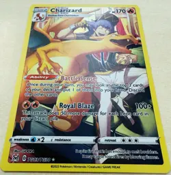 Charizard TG03/TG30 - Ultra Rare Lost Origin Trainer Gallery Pokemon TCG Card NM - Image 2