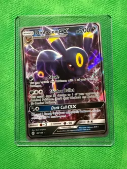Umbreon GX 80/149 Sun Moon Base Set Ultra Rare Holo Pokemon Card HP - Image 3