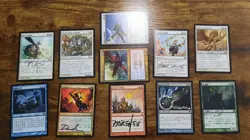 MTG Lot of *Artist Signed* Cards in Various Languages - Image 1