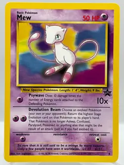 Mew # 8 Black Star Promo Non Holo WotC 1999 Vintage Pokemon TCG Card NM - Image 1