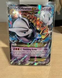 Mega Mewtwo EX Ultra Rare Holo Card 63/162 XY: Pokemon Breakthrough - Image 1
